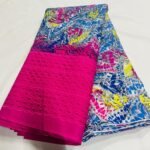 pure cotton chikan embroidery fabric