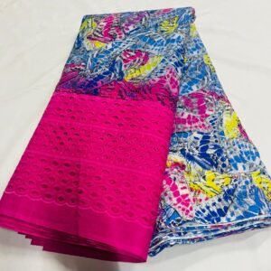 pure cotton chikan embroidery fabric