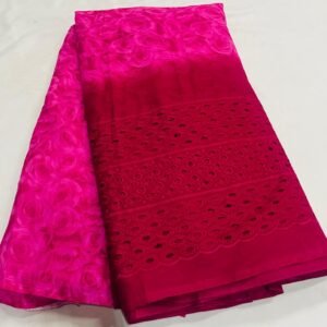 pure cotton lucknowi chikankari fabric online