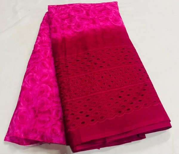 pure cotton lucknowi chikankari fabric online