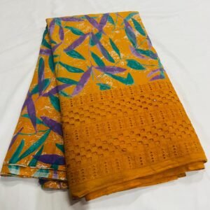 Chikan work cotton fabric manufacturer