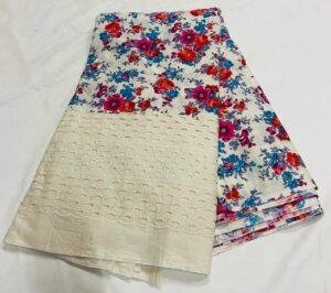 lucknowi chikan embroidery fabric