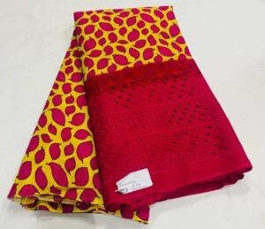 digital print chikan embroidery fabric